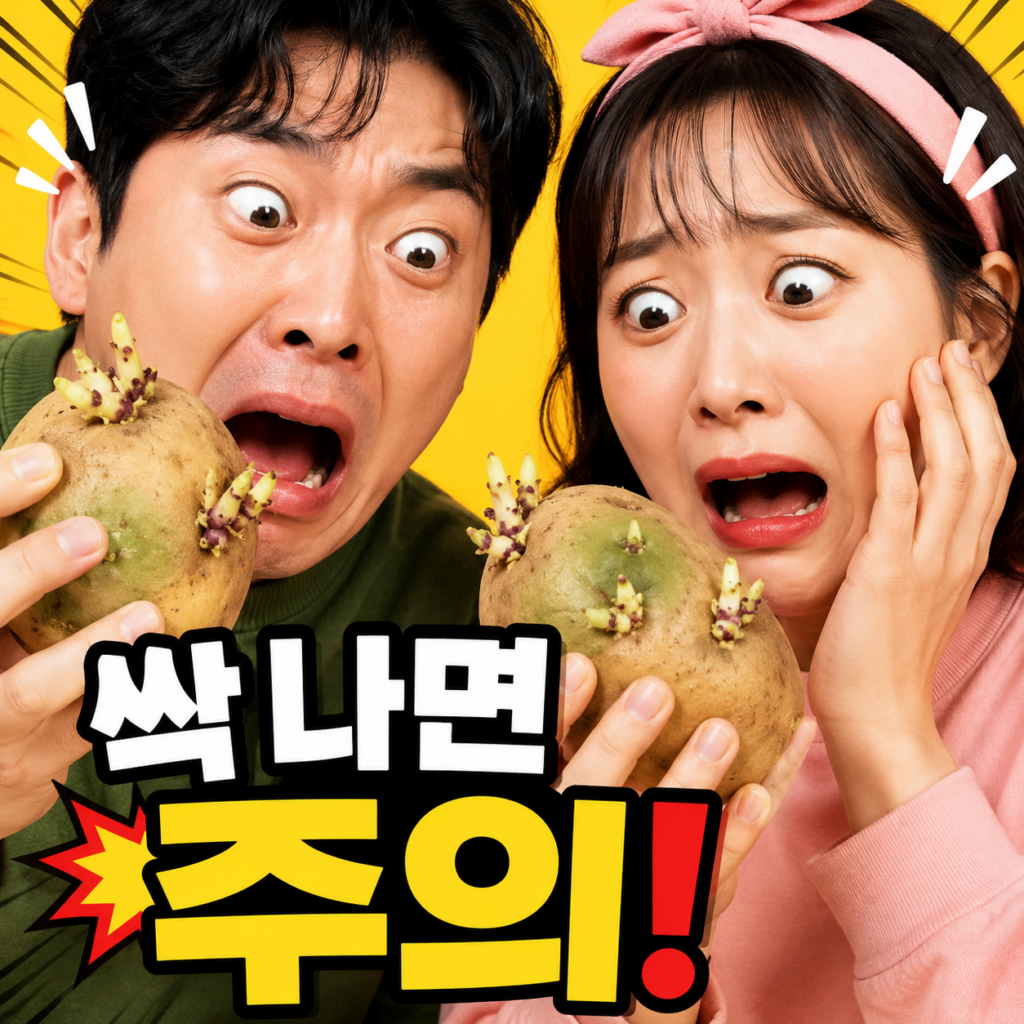 감자 보관법, 싹 난 감자 주의사항