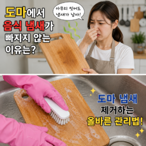 도마와 행주 위생관리 정보