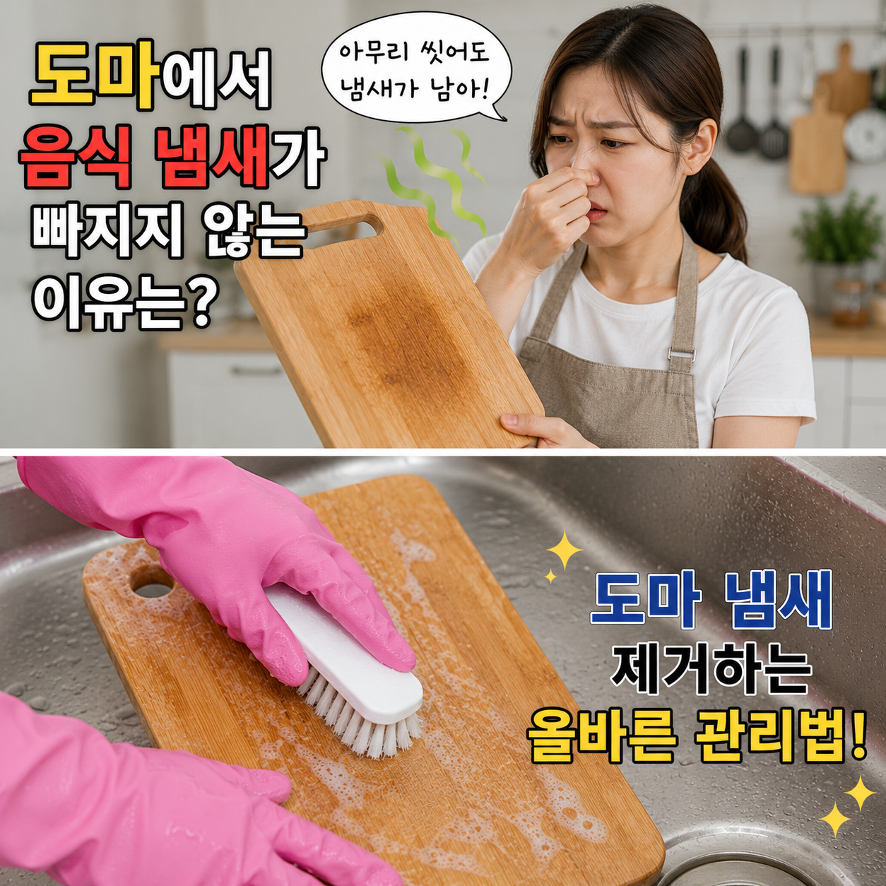 도마와 행주 위생관리 정보