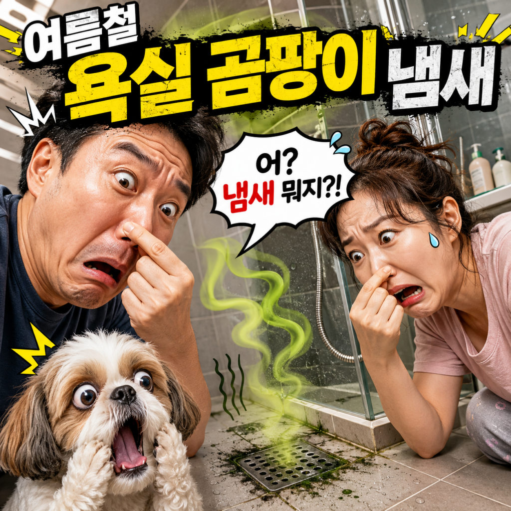 여름철 수건 쉰내 원인이 되는 세탁 후 방치된 빨래