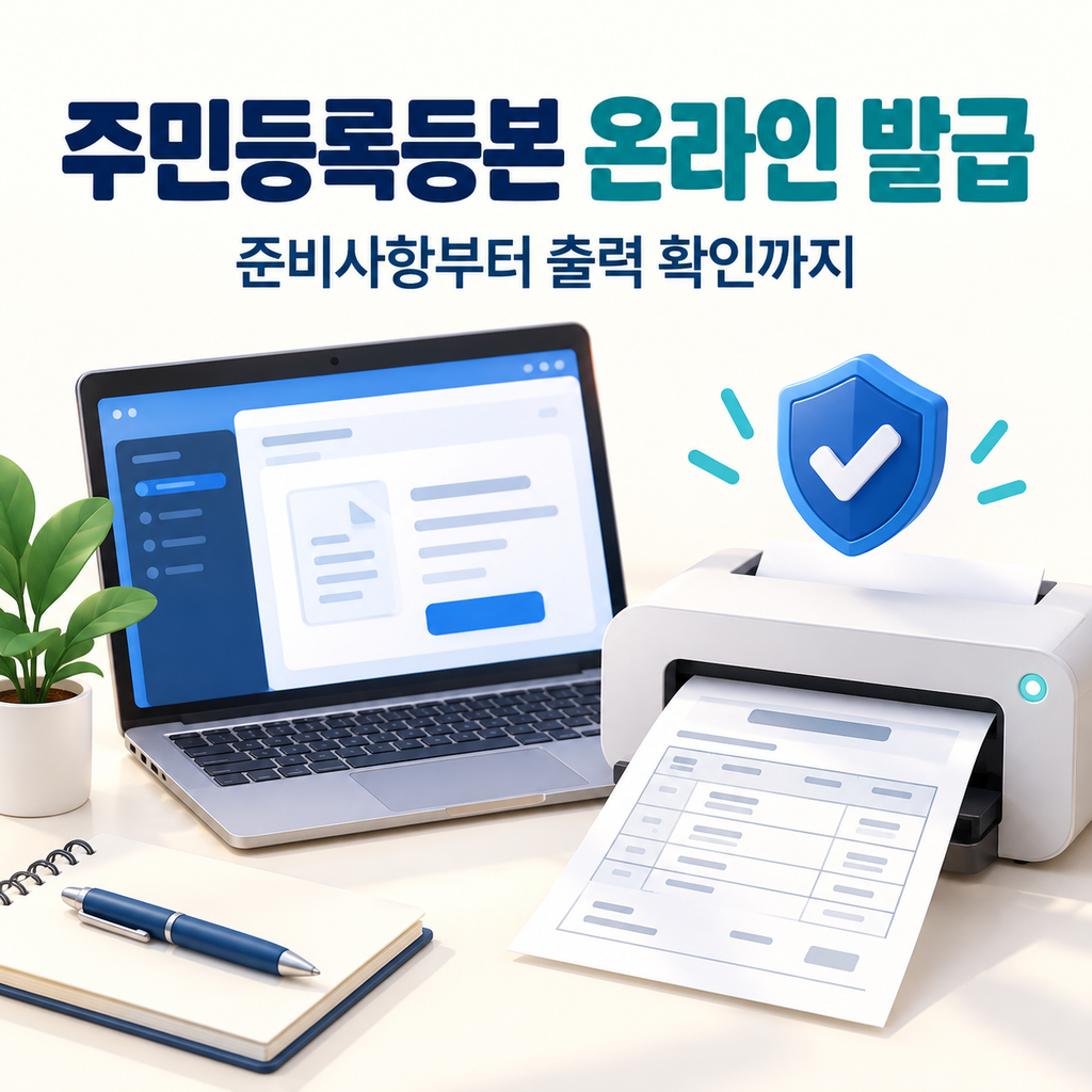 주민등록등본 온라인 발급