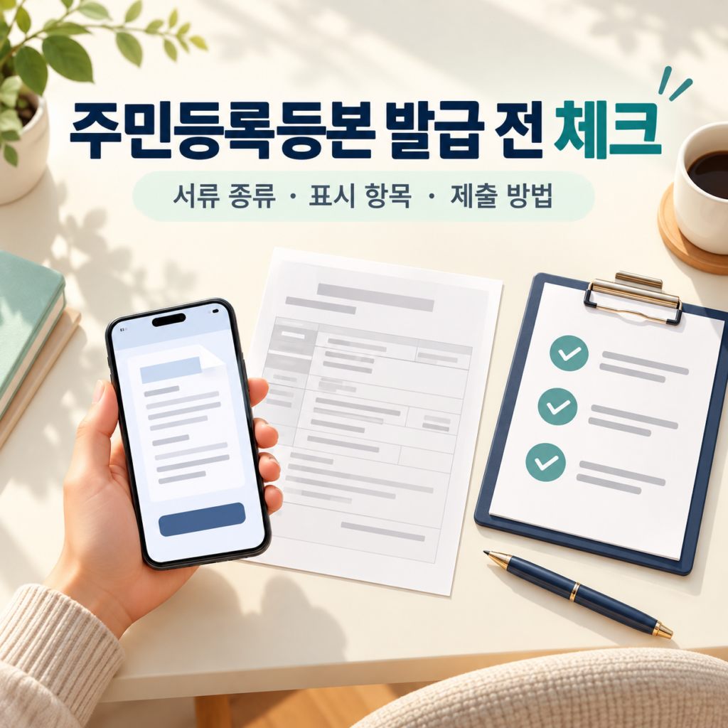주민등록등본 온라인 발급 방법